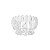 CJ 6PC BOMBONIERE DE CRISTAL GENEVA 11X6,5CM - Imagem 1