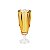 VASO DE CRISTAL C/PÉ TULIP ÂMBAR 12,5X32,5cm - Imagem 3