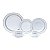 JG. JANTAR DE PORCELANA SILVER SKY 42 PÇS MAIL BOX - Imagem 2