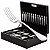 FAQUEIRO 102PC DE AÇO INOX C/ESTOJO DE MADEIRA LOUVRE - Imagem 1