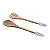 CJ 2 PC COLHER E GARFO P/SALADA DE MADEIRA C/DETALHE - Imagem 2