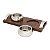 BANDEJA DE MADEIRA C/ 2 BOWLS DE AÇO INOX BAMBERG - Imagem 3