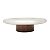 CENTRO DE MESA DE AÇO INOX C/BASE DE MADEIRA SATURN - Imagem 2
