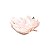 PRATO DE CERÂMICA C/PINTURA ELETROSTÁTICA FOLHA ROSÉ GOLD - Imagem 3