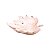 PRATO DE CERÂMICA C/PINTURA ELETROSTÁTICA FOLHA ROSÉ GOLD - Imagem 1