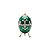PORTA JOIA DE ZAMAC OVO FABERGÉ ROYAL VERDE 6X9,5CM - Imagem 2