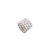 CJ 4 ANÉIS P/GUARDANAPO DE PLÁSTICO PEARL PRATEADA 5cm - Imagem 1