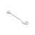 CJ 4 COLHERES P/CAFÉ DE ZAMAC NIQUELADO HEART 11cm - Imagem 4