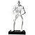 ESCULTURA RESINA FISIOCULTURISTA TRAPEZIO BRANCA 35 X 26 X 7 - Imagem 1