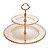 PRATO DUPLO CRISTAL P/DOCES PEARL ÂMBAR 19/32x24cm - Imagem 1