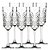 JOGO DE 4 TACAS PARA CHAMPANHE TIMELESS EM VIDRO 175ML A22,5CM - Imagem 1