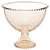 SALADEIRA CRISTAL C/PÉ PEARL ÂMBAR 21x19cm - Imagem 1