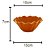 VASO DECORATIVO PORCELANA LARANJA 15x7cm - Imagem 4