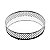 BANDEJA DE METAL C/ESPELHO BARCELONA PRETA 20x5cm - Imagem 1