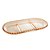 PETISQUEIRA CRISTAL C/3 DIVISÕES OVAL PEARL ÂMBAR 30x15x2cm - Imagem 2