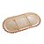 PETISQUEIRA CRISTAL C/3 DIVISÕES OVAL PEARL ÂMBAR 30x15x2cm - Imagem 1