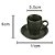 CJ 4 XÍCARAS PORCELANA P/CAFÉ C/PIRES PRETO 90ml - Imagem 4
