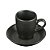 CJ 4 XÍCARAS PORCELANA P/CAFÉ C/PIRES PRETO 90ml - Imagem 1