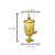 DISPENSER CRISTAL ECOLÓGIC TORNEIRA GOLD ROSE ÂMBAR 4,5l - Imagem 2