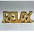 LETRAS DECORATIVAS CERÂMICA RELAX CAPSLOCK 19,5x3x7,5cm - Imagem 1