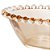 CJ 2 BOWLS CRISTAL CORAÇÃO PEARL ÂMBAR 15x13x5cm - Imagem 3
