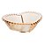 CJ 4 BOWLS CRISTAL CORAÇÃO PEARL ÂMBAR 12x10x4cm - Imagem 2