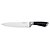 FACA CHEF HANZO ACO INOX 2,5MM CABO COR PRETO 33,4CM 162GRS - Imagem 1