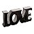 LETRAS DECORATIVAS CERÂMICA LOVE CAPSLOCK PRETA 18,5x3,5x9cm - Imagem 1