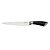 FACA CARNE HANZO ACO INOX 2,5MM CABO COR PRETA 33CM 147GRS - Imagem 1