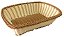 CESTA PARA PAES RETANGULAR EM POLIPROPILENO L27XA20XA8CM COR MARROM E BEGE - Imagem 1