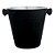 BALDE PARA GELO EM ACO INOX 1,25L D14XA13,5CM COR PRETO - Imagem 1