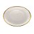 PRATO RASO CRISTAL C/BORDA DOURADA AGATE 26cm - Imagem 2