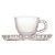 CJ 4 XÍCARAS CAFÉ CRISTAL C/PIRES CORAÇÃO PEARL 85ml - Imagem 2
