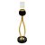 CASTIÇAL METAL PRETO/DOURADO 12x49cm - Imagem 2