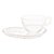 XÍCARA CHÁ CRISTAL C/PRATO CORAÇÃO PEARL 180ml - Imagem 2