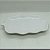 FOLHA DECORATIVA CERÂMICA BANANA LEAF BRANCO 20x11,5x2,5cm - Imagem 1