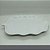 FOLHA DECORATIVA DE CERÂMICA BANANA LEAF BRANCO 25,5x15x3cm - Imagem 1