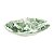 CENTRO DE MESA FOLHAGEM EM VIDRO D30XA6CM COR VERDE - Imagem 1