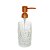 CJ 3PC P/BANHEIRO DE VIDRO PIERRE GOLD ROSÉ - Imagem 2
