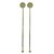 CONJUNTO DE MISTURADORES BOLINHA PARA DRINK 2 PECAS EM ACO INOX A19CM COR DOURADO - Imagem 1