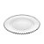 PRATO CRISTAL C/BORDA PRATEADA PEARL 20cm - Imagem 2