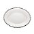 PRATO CRISTAL C/BORDA PRATEADA PEARL 20cm - Imagem 1