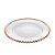 PRATO CRISTAL C/BORDA ROSE PEARL 28cm - Imagem 2