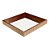 BANDEJA QUADRADA DE MADEIRA TRELICA L36XP36XA5CM COR MARROM - Imagem 1