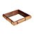 BANDEJA QUADRADA DE MADEIRA BAMBOO L27XP27XA5CM COR MARROM - Imagem 1