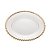 PRATO CRISTAL C/BORDA DOURADA PEARL 28cm - Imagem 1