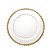 PRATO CRISTAL C/BORDA DOURADA PEARL 28cm - Imagem 3