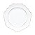 SOUSPLAT DE PLÁSTICO STAR BRANCO 33cm - Imagem 1