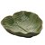 FOLHA DECORATIVA DE CERÂMICA BANANA LEAF VERDE 16x15,5x4,5cm - Imagem 3