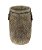 VASO DECORATIVO CIMENTO PALHA 17x16x24cm - Imagem 2